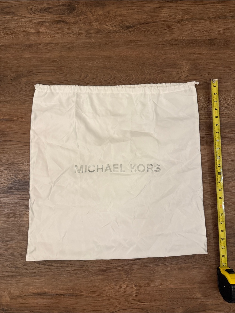 Michael Kors White Drawstring Dust Bag